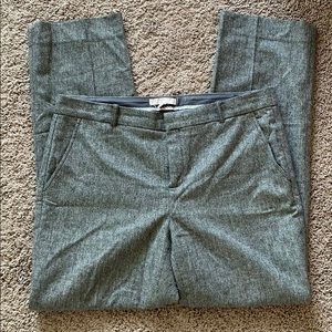 Gray tweed slacks